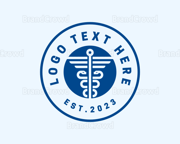 Medical Caduceus Health Logo