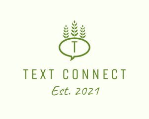 Texting - Plant Leaf Nature logo design