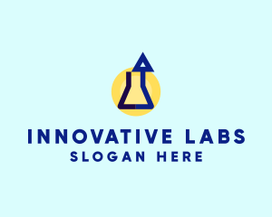 Arrow Flask Lab logo design