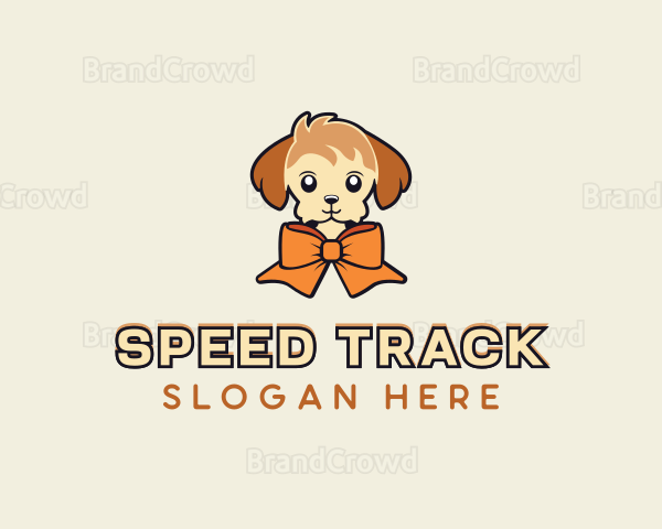 Puppy Dog Ribbon Logo