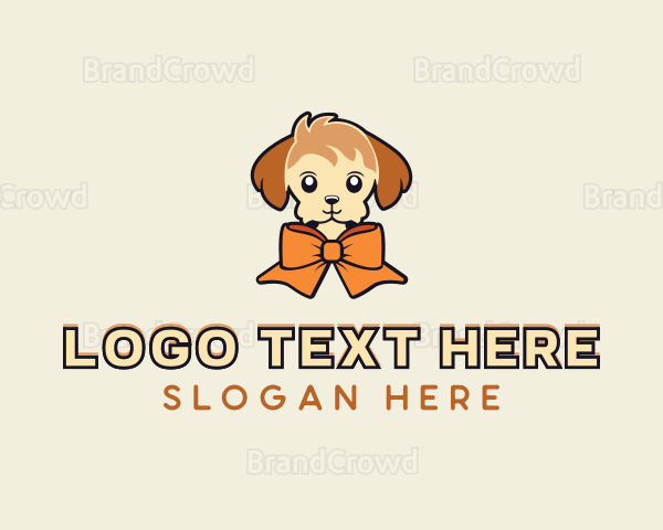 Puppy Dog Ribbon Logo