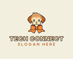 Puppy Dog Ribbon Logo