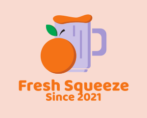 Juicing - Citrus Orange Juice logo design