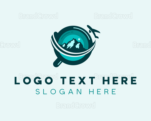 Travel Magnifying Glass Logo