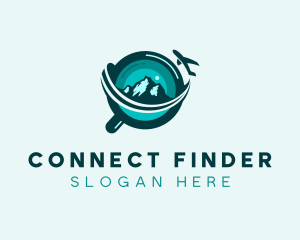 Finder - Travel Magnifying Glass logo design