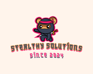 Hamster Ninja Warrior  logo design