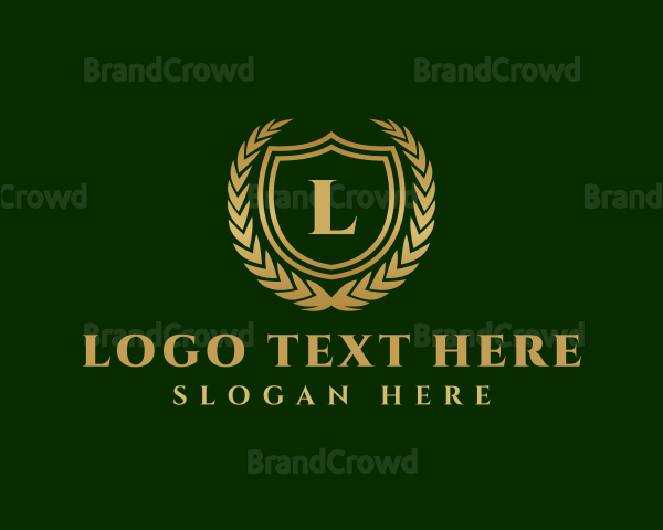 Luxury Crest Shield Lettermark Logo