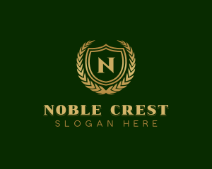 Luxury Crest Shield logo design