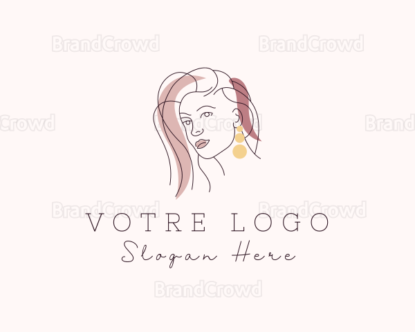 Deluxe Lady Stylist Logo