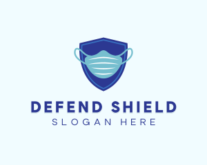 Defend - Blue Surgical Mask logo design