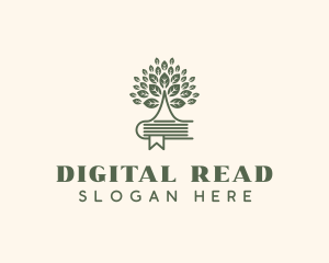 Book Tree Reading logo design