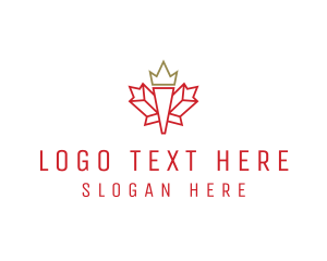Red Triangle - Royal Maple Trip logo design