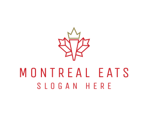 Montreal - Royal Maple Trip logo design