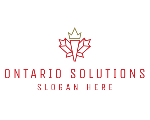 Ontario - Royal Maple Trip logo design