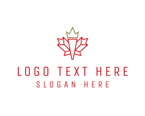 Maple Leaf - Royal Maple Trip logo design