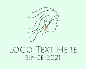 Lady - Lady Jewelry Earring logo design