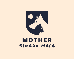 Dog Cat Veterinarian Logo