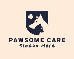 Dog Cat Veterinarian logo design