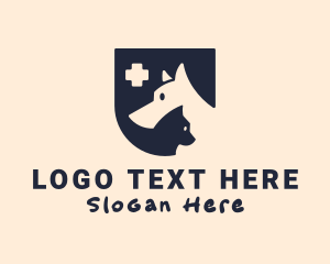 Dog Cat Veterinarian Logo