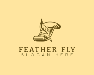 Feather Quill Writing logo design