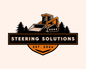 Loader Construction Machinery logo design