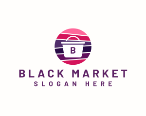 Market Shopping Basket logo design