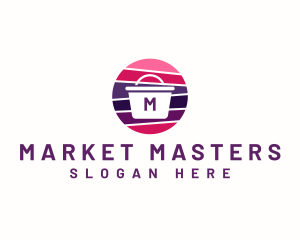 Market Shopping Basket logo design