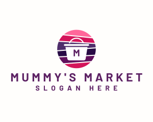 Market Shopping Basket logo design