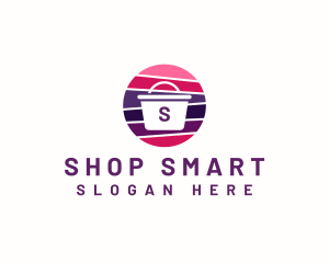 Market Shopping Basket logo design