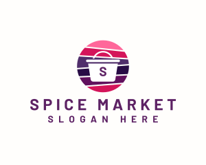 Market Shopping Basket logo design