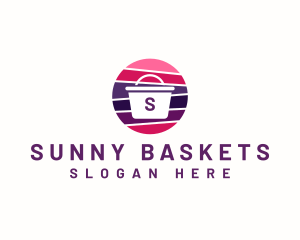 Market Shopping Basket logo design