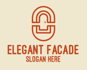 Facade - Orange Door Company logo design