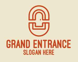 Entrance - Orange Door Company logo design