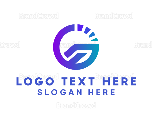 Speed Gauge Letter G Logo