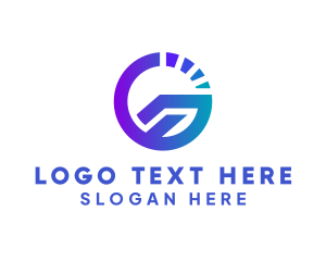 Clock - Speed Gauge Letter G logo design