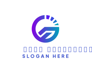 Modern - Speed Gauge Letter G logo design