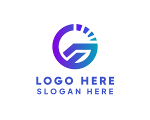 Studio - Speed Gauge Letter G logo design