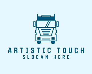 Freight Transportation Trucking logo design