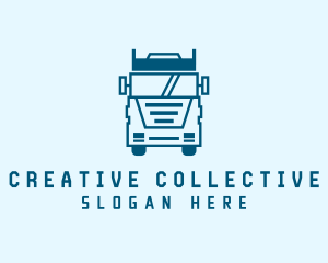 Freight Transportation Trucking logo design