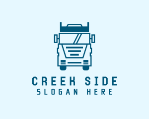 Freight Transportation Trucking logo design