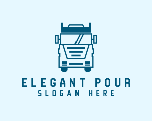 Freight Transportation Trucking logo design