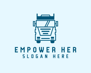 Freight Transportation Trucking logo design