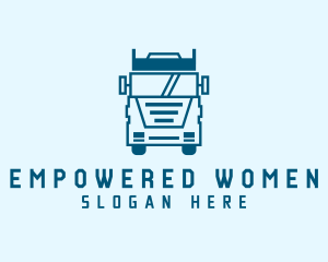 Freight Transportation Trucking logo design