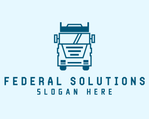 Freight Transportation Trucking logo design