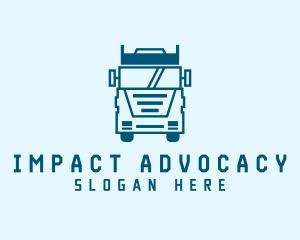 Freight Transportation Trucking logo design