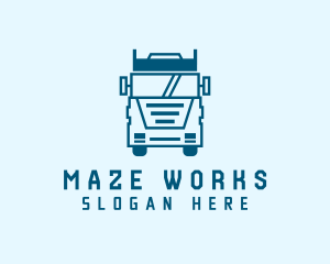 Freight Transportation Trucking logo design