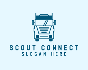 Freight Transportation Trucking logo design