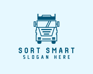 Freight Transportation Trucking logo design