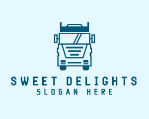 Freight Transportation Trucking logo design