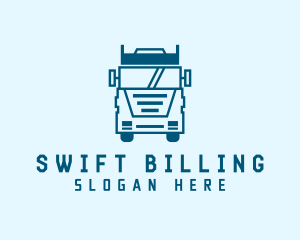 Freight Transportation Trucking logo design